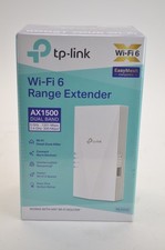 TP-Link AX1500 WiFi 6 Range Extender RE500X White Wall Plug 1500 Ft Dual Band picture