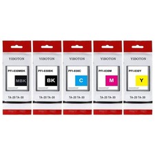 YiBoton High Yield PFI-030 PFI030 Ink Cartridge 5-Pack PFI-030MBK/BK/C/M/Y picture