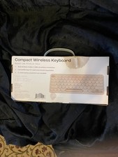 NORTH Compact Wireless Keyboard 2.4GHz Round Low Profile Keys New Beige picture