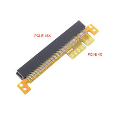 CY PCI-E Express 4X to 16X Riser Card Extender Converter Male to Female Adapter picture