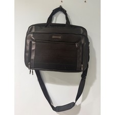 Kenneth Cole Reaction EZ-Scan Laptop Messenger Bag Black Briefcase Large Tech picture