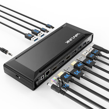 DisplayLink 2 Monitors Docking Station USB-C/USB3.0 to DisplayPort/HDMI Hub picture