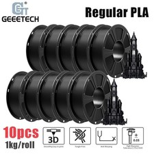 10KG GEEETECH 3D Printer Filament Black PLA 1.75mm 1KG/Roll Regular PLA picture