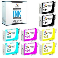 8PK CMYi Replacement 124 Multipack Ink for Epson Stylus NX420 NX430 NX125 NX127 picture