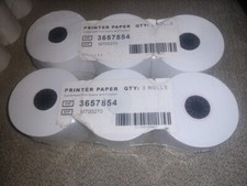 LOT OF 2 3 PACKS 3657854 PAPER  FOR LAB GENERIC BLANK ROLL 57X45.72MM picture