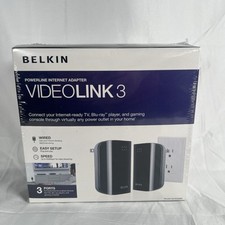 NEW Belkin VIDEOLINK 3 Powerline Internet Adapter SEALED BOX V 1000 picture