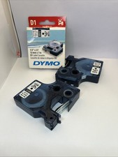Genuine OEM Dymo D1 Label Cassettes Blk/Wht 43613 (6mmx7m) 41913 (9mmx7m) picture