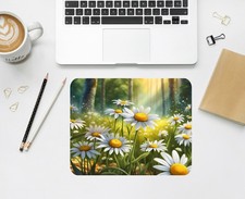 Daisy Forest Mouse Pad: Personalized Floral Desk Decor picture