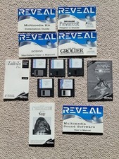 Vintage REVEAL User & Player & Game Guides/Manuals and Floppy Disks Lot of 13 picture