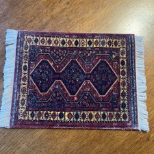 Vintage Woven Mouse Pad Carpet Rug Persian Style Design/Dollhouse Rug 10” W X 7” picture