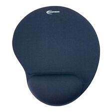 Innovera Mouse Pad with Fabric-Covered Gel Wrist Rest, 10.23 x 8.85, Black picture