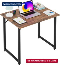 PayLessHere | 32 Inch Computer Desk | Brown | Sturdy Office Desk picture