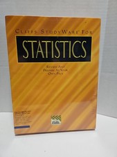 VTG 1995 IBM Tandy Big Box Statistics Software 3.5 Floppy  - NEW Sealed Cliffs  picture