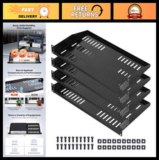 4PCS 1U Universal Vented Server Rack Shelf Cantilever Tray Mount - Heavy Duty St picture