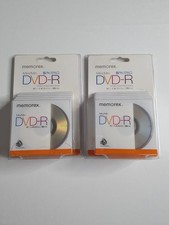 2x Memorex Mini DVD-R 5-Pack  | 4X 1.4GB 30min | Sealed New Old Stock NOS Both picture