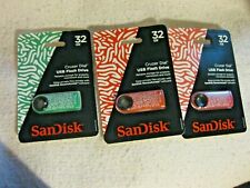 SANDISK CRUZER DIAL 32GB FLASH DRIVE BRAND NEW AND SEALED picture