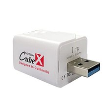 iXflash Cube 1 TB iPhone iPad Auto Backup Photo Storage Memory Drive MFi USB-A picture
