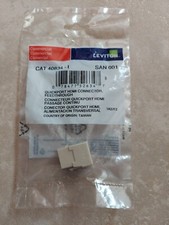 Leviton CAT 40834-I QuickPort HDMI Snap-In Connector, Feedthrough, Ivory picture