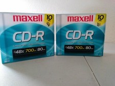 Lot Of Two 2 Maxell CD-R 10 Pack New And Sealed picture