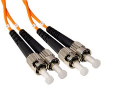 10 PACK LOT 10m ST-ST Duplex 62.5/125 OM1 Multimod Fiber Patch Cable Orange 33FT picture