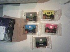 5 Lxtek 69 Ink Cartridges`Remanufacture In Sealed Packaging picture