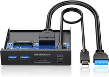 3.5 Inch Front Panel USB C Hub, Sd/Microsd Internal Card Reader, 20Gbps USB 3.2 picture