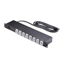 StarTech.com 8-Outlet Horizontal Rack Mount PDU, 1U Power Strip, Outlet On/Of... picture