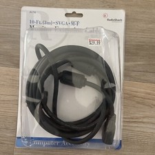 Radio Shack Monitor Extension Cable - 10 Ft. (3m) SVGA M-F - BRAND NEW picture