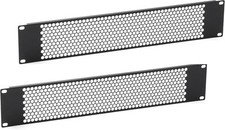 2PCS 2U Blank Rack Mount Panel Spacer with Venting for 19'' Server 2U, Black  picture