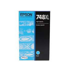 Epson 748XL DuraBrite Pro High Capacity Cyan Ink C13T749320 10/27 New Sealed picture