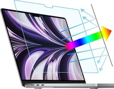 2 Pack Anti Glare Blue Light Screen Protector for MacBook Air 13.6 Inch (M2, M3) picture