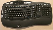 Logitech K-350 Wireless Comfort Wave Ergonomic Keyboard *Dongle Included*Tested* picture