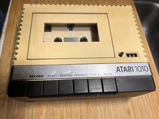 Atari 1010 Cassette Player, Power Adapter, 13-Pin Cable. Partial function. picture