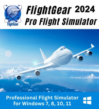 Flight Gear 2024 | Flight Simulator Software | DVD | Offline Manual Incl. picture