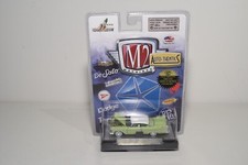 A94 1:64 3 INCH M2 1958 PLYMOUTH BELVEDERE R26 13-09 GREEN SEALED CARD picture