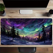 1pc Large Gaming Desk Mat Compatible for PC/Laptop Non-Slip Rubber Base Mat √ picture