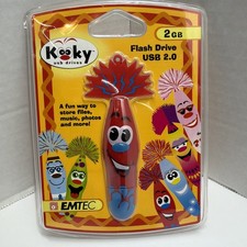 Kids Emtec Kooky 2GB USB Fun Flash Drive USB 2.0 New In Package picture