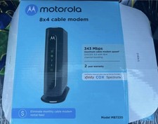Motorola 8x4 Cable Modem DOCSIS 3.0 Model MB7220, New in Box picture