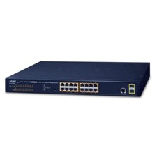 Planet Technology GS-4210-16P2S 16-Port Gigabit POE+ 2-Port SFP Switch picture