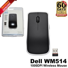 Dell WM514 Wireless Laser Mouse 1000 DPI 2.4GHz USB Receiver 6 Button DR1KP picture