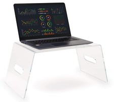 Displays2go Acrylic Countertop Monitor Riser, 16.5