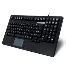 Adesso AKB-425UB - Easytouch Rackmount USB Touchpad Keyboard, Black picture