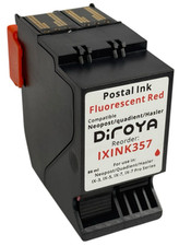 Red Ink Cartridge Diroya IXINK357 Standard Capacity For Neopost Quadient Hasler picture