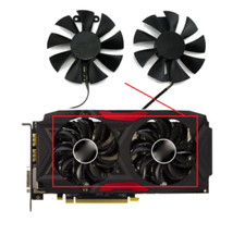 Pair Fans Cooling Fan For PowerColor RX 480 470 580 GA91S2U 85mm picture