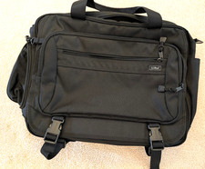 LL Bean Black Messenger/Work/ laptop Bag light weight nylon, Unused NICE picture