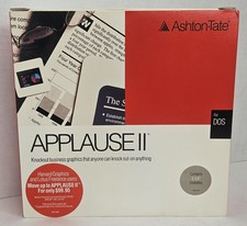 1989 NEW Ashton-Tate APPLAUSE II 2 Software for DOS Vintage NOS NIB picture