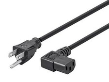Monoprice 6ft 14AWG Right Angle Power Cord Cable w/ 3 Conductor PC Power picture