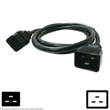 Cable AC Power Cord IEC C19 C20 PDU Extension 6FT 14AWG Well Shin WS-002F WS-003 picture