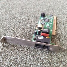 PCI Modem Fax 56K Voice Line TRENDnet TFM-PCIV92A Chip Agere SV92PL Pc Vintage picture