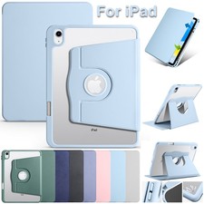 Fr iPad 5/6/7/8/9/10/11th Gen A16 Mini Air Pro Smart Case Rotating Stand Cover picture